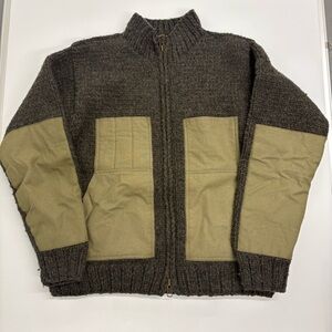 Filson C.C. Filson Wool Zip Jacket Sweater Large Made in Canada Hunting Workwear